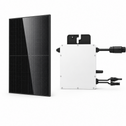 Mecafer Kit Panneau Solaire Bifacial 500W Plug and Play avec Onduleur, Mecafer Kobleo