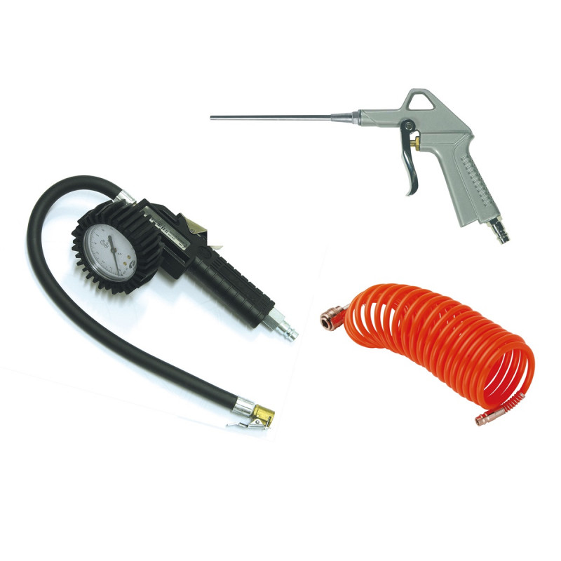 Mecafer Kit Accessoires Pneumatiques Coloris Noir, Gris, Rouge Fiable, Mecafer Kobleo