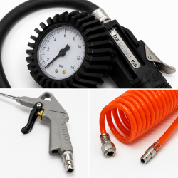 Mecafer Kit Accessoires Pneumatiques Coloris Noir, Gris, Rouge Fiable, Mecafer Kobleo