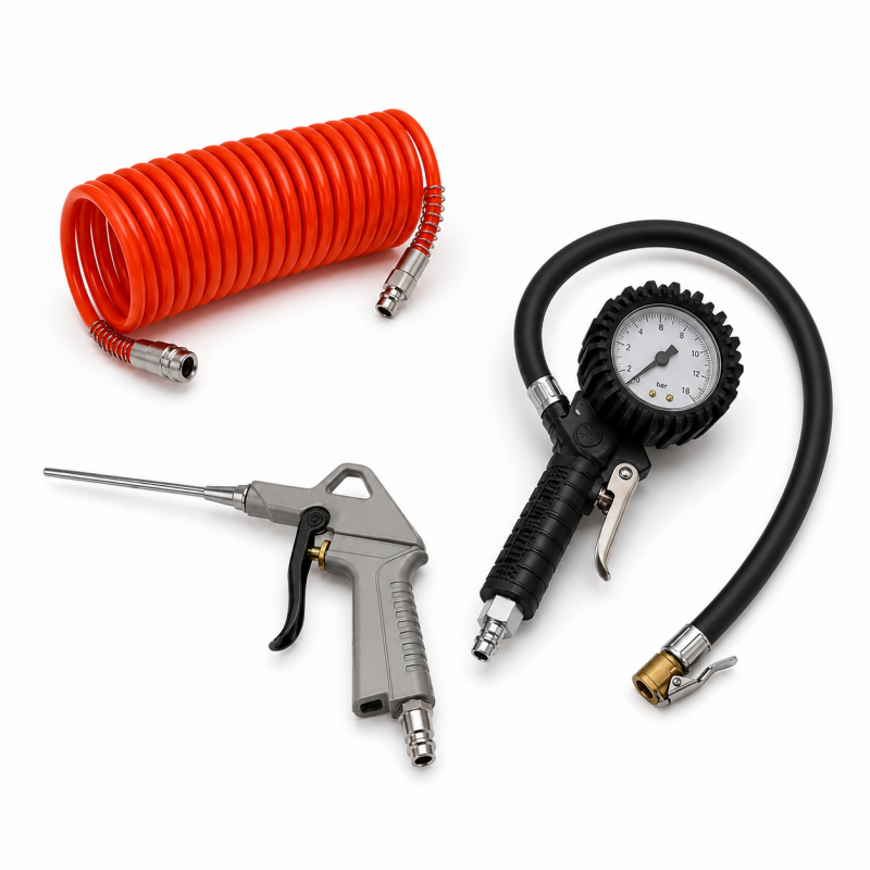 Mecafer Kit Accessoires Pneumatiques Coloris Noir, Gris, Rouge Fiable, Mecafer Kobleo