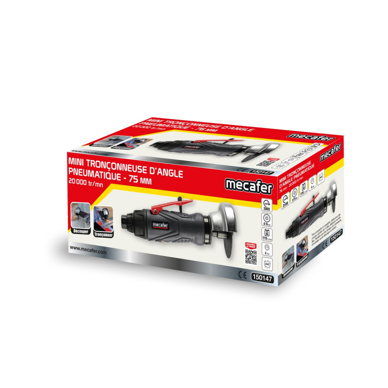 Mecafer Mini Tronconneuse Pneumatique d Angle Poids 0.98 kg 6 bar, Mecafer Kobleo