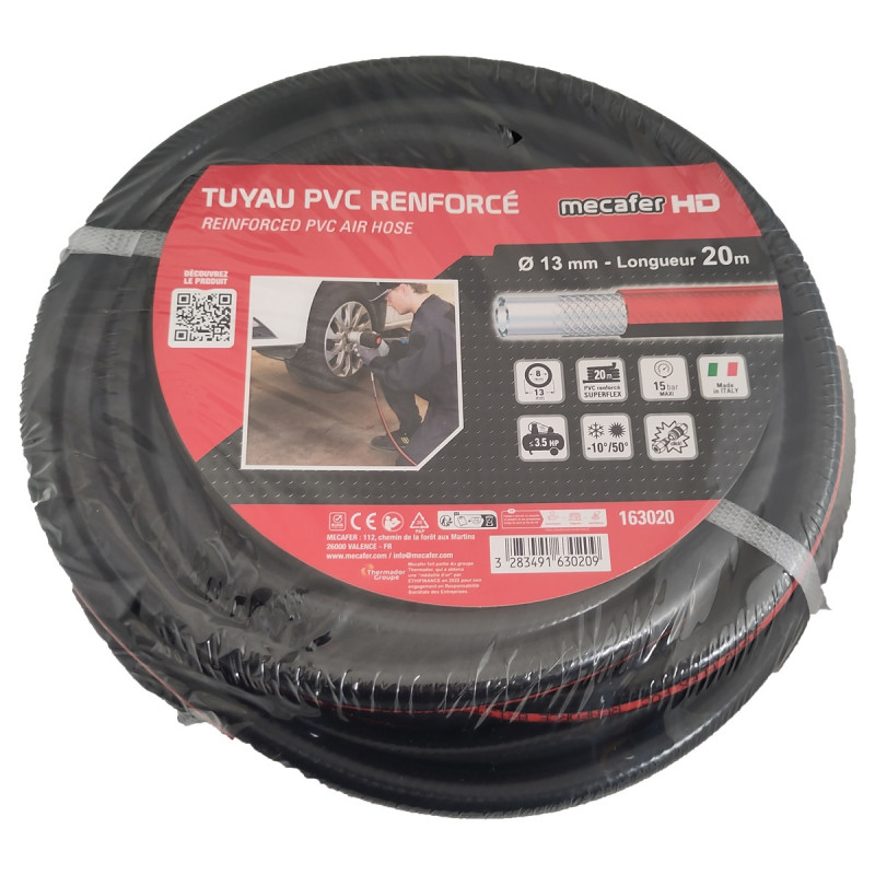 Mecafer Tuyau a Air Comprime en PVC Poids 2.5 kg Diametre 8mm Compact, Mecafer Kobleo