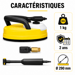 Mecafer Kit de Nettoyage Terrasse pour Nettoyeur Haute Pression Leger, Mecafer Kobleo