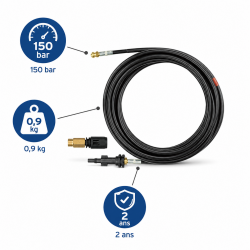 Mecafer Kit de Debouchage Canalisation pour Nettoyeur Haute Pression, Mecafer Kobleo