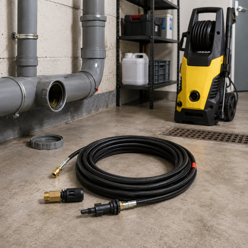 Mecafer Kit de Debouchage Canalisation pour Nettoyeur Haute Pression, Mecafer Kobleo