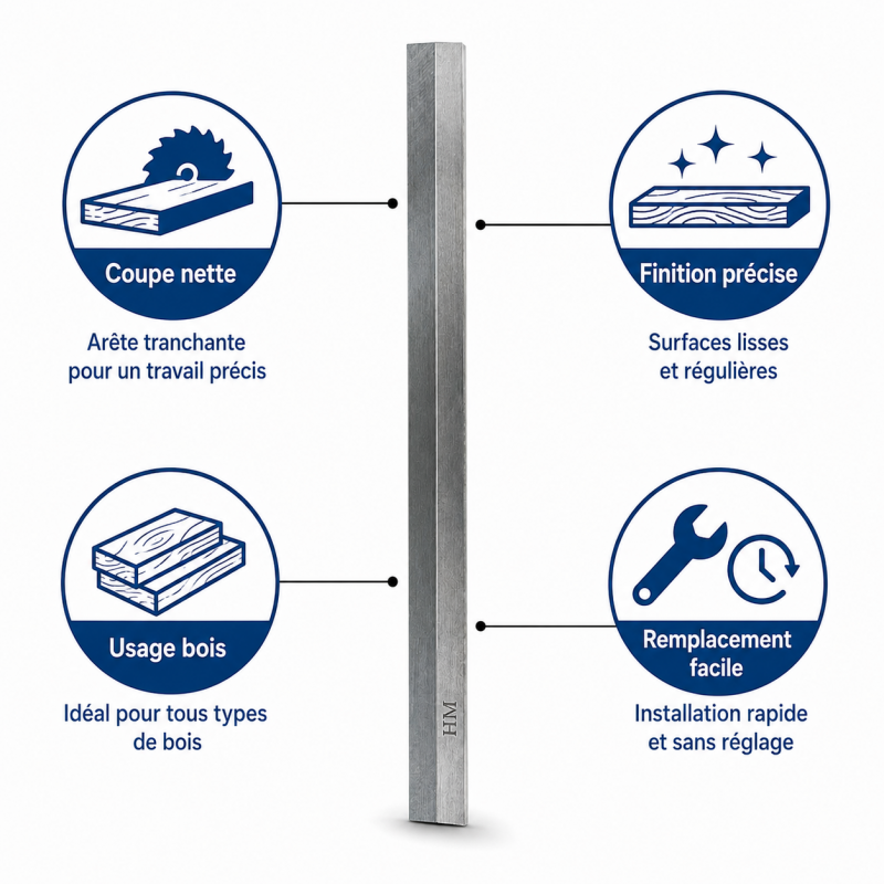 Leman Fer Degauchisseuse HM 260x25x3.0 mm LEMAN Kobleo