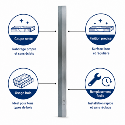 Leman Fer Degauchisseuse HM 310x30x3.0 mm LEMAN Kobleo