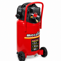 Mecafer Compresseur 2 HP 10 bar Cuve de 50 L Aspiration 230 L par min, Mecafer Kobleo