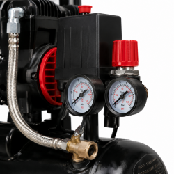 Mecafer Compresseur Silencieux 1.5 HP 8 bar Cuve de 24L Sans Huile, Mecafer Kobleo