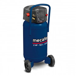 Mecafer Compresseur Vertical 2 HP 8 bar Cuve de 50 L Sonore 97 dB(A), Mecafer Kobleo