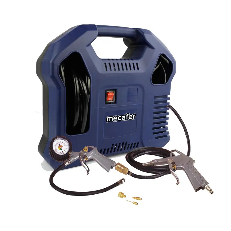 Mecafer Compresseur Portable Sans Cuve 1.5 HP 8 bar Sonore 97 dB(A), Mecafer Kobleo