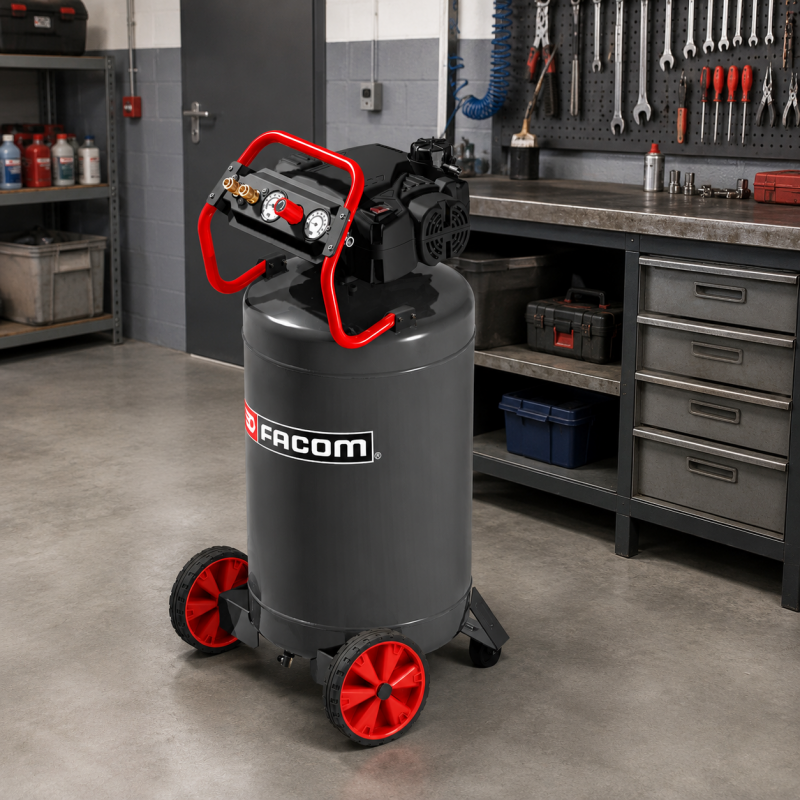 Mecafer Compresseur Vertical Debruite Sans Huile FACOM 100 L 12 Bars, Mecafer Kobleo