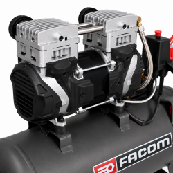 Mecafer Compresseur Silencieux Bicylindre FACOM Silver 50 L 63 dB, Mecafer Kobleo