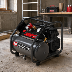 Facom Compresseur Silencieux Portable FACOM Chantier 6 L 52 dB, Mecafer Kobleo