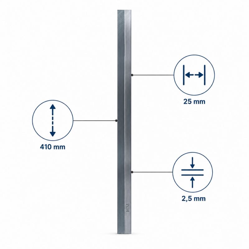 Leman Fer Degauchisseuse HM 410x25x2.5 mm LEMAN Kobleo