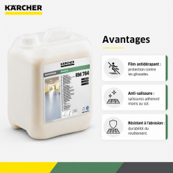 Karcher Agent de Dispersion FloorPro RM 784 Bidon de 5 L pH 8, Karcher Kobleo