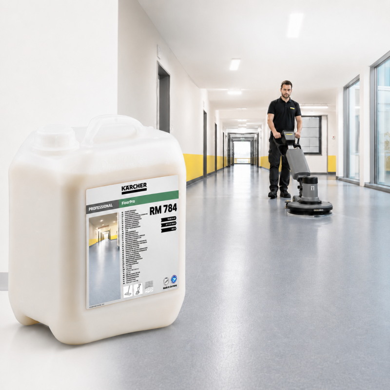 Karcher Agent de Dispersion FloorPro RM 784 Bidon de 5 L pH 8, Karcher Kobleo