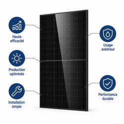 Mecafer Panneau Solaire Bifacial 500W Extension Station PW3600HD, Mecafer Kobleo