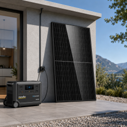 Mecafer Panneau Solaire Bifacial 500W Extension Station PW3600HD, Mecafer Kobleo