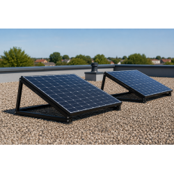 Mecafer Support Trepied Inclinable Aluminium pour Panneau Solaire, Mecafer Kobleo