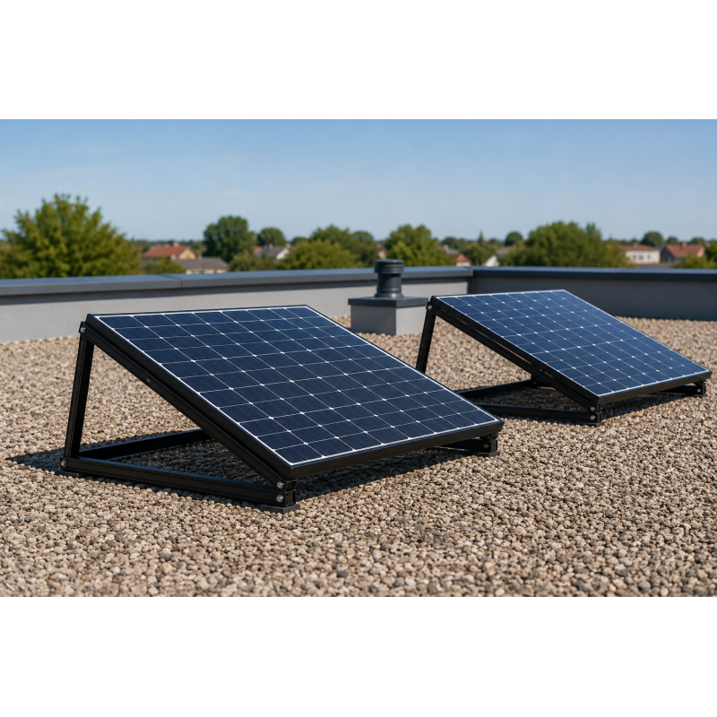 Mecafer Support Trepied Inclinable Aluminium pour Panneau Solaire, Mecafer Kobleo