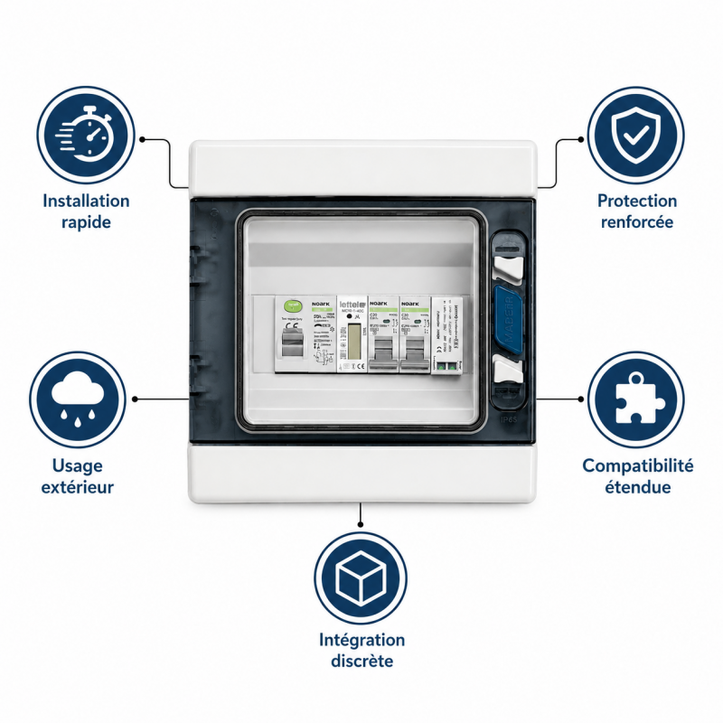 Mecafer Accessoire Solaire Photovoltaique Autoconsommation Bifacial, Mecafer Kobleo