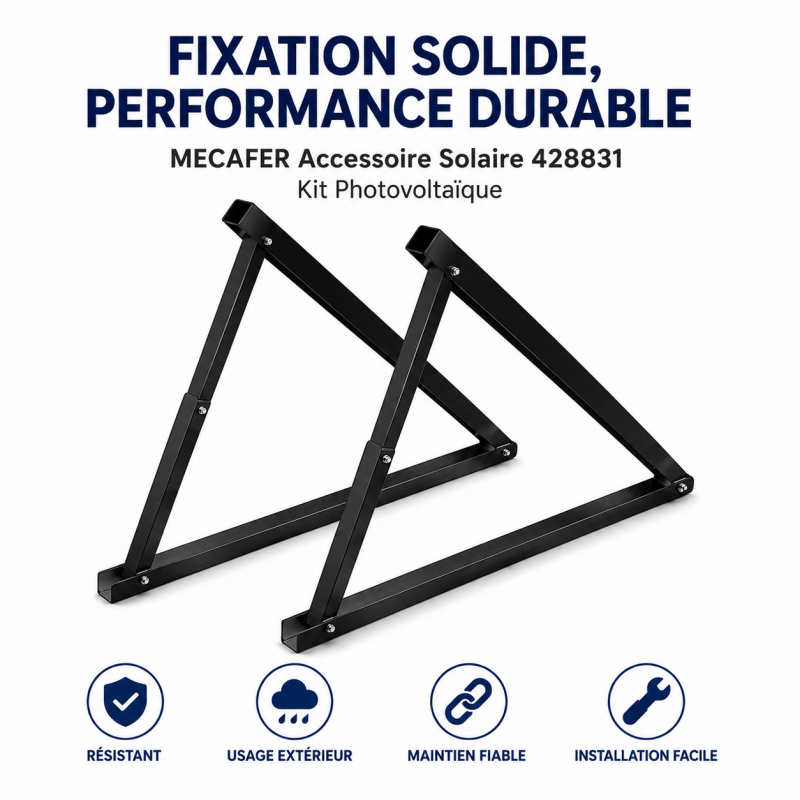 Mecafer Accessoire Solaire pour Kit Photovoltaique Bifacial Plug Play, Mecafer Kobleo
