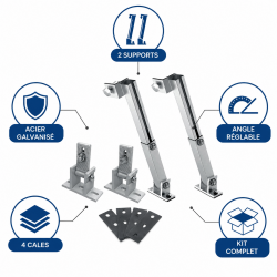 Mecafer Accessoire Solaire Kit Photovoltaique Plug and Play Bifacial, Mecafer Kobleo