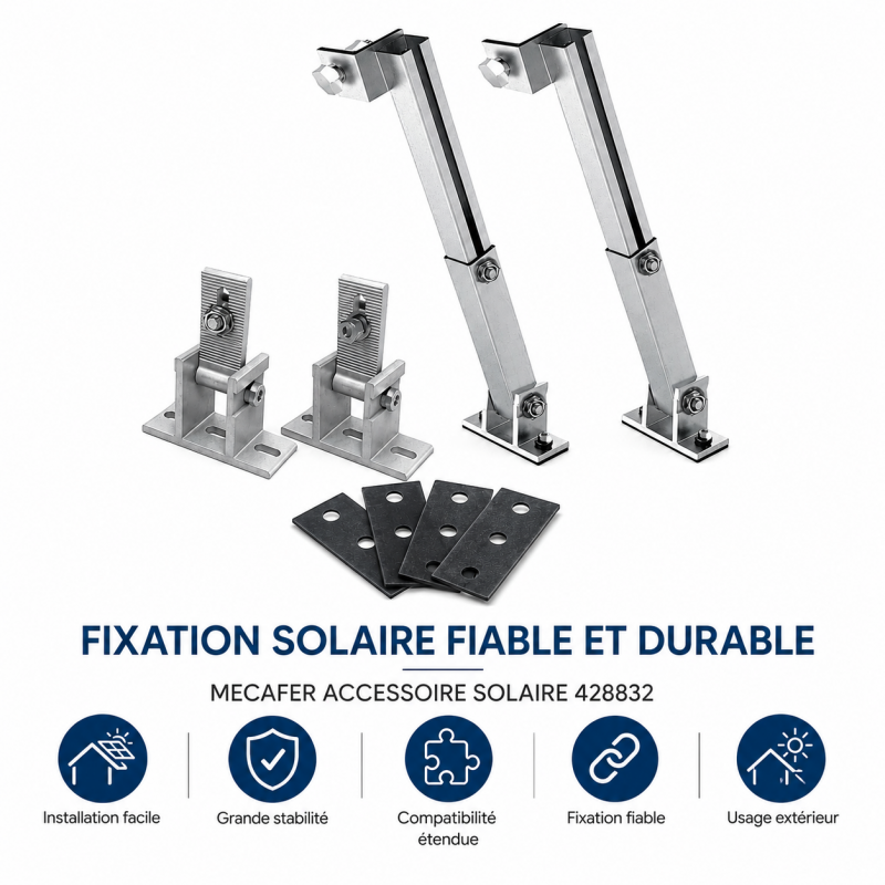 Mecafer Accessoire Solaire Kit Photovoltaique Plug and Play Bifacial, Mecafer Kobleo