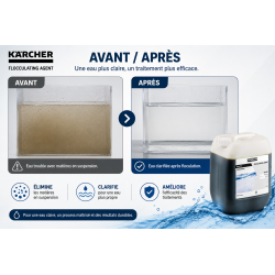 Karcher Agent de Floculation WaterPro RM 5001 Bidon de 10 L, Karcher Kobleo
