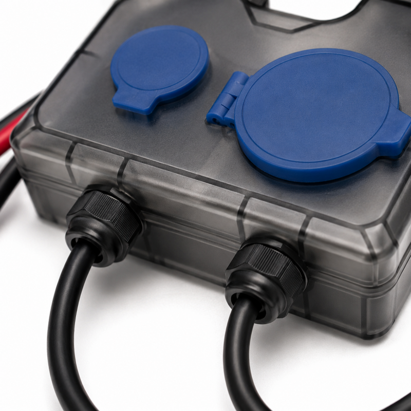 Mecafer Boitier de Connexion Parallele IP66 Station PW3600HD Noir, Mecafer Kobleo