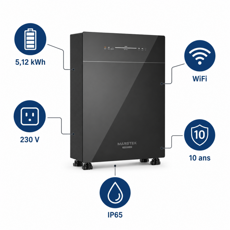 Mecafer Station d Energie Portable Lithium Compatible Solaire AC, Mecafer Kobleo