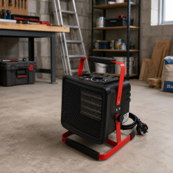 Chauffage de Chantier Ceramique 2000W Debit 241 m3 par h, Mecafer
