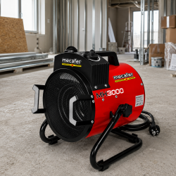 Chauffage de Chantier Soufflant en Inox 3000W 216 m3 par h, Mecafer