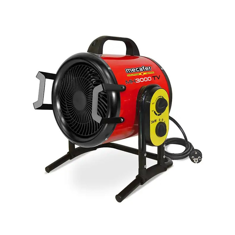 Mecafer Chauffage d Atelier Electrique Soufflant 3000W Inox Ailettes, Mecafer Kobleo