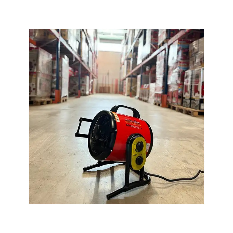 Mecafer Chauffage d Atelier Electrique Soufflant 3000W Inox Ailettes, Mecafer Kobleo