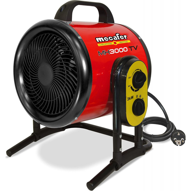 Mecafer Chauffage d Atelier Electrique Soufflant 3000W Inox Ailettes, Mecafer Kobleo