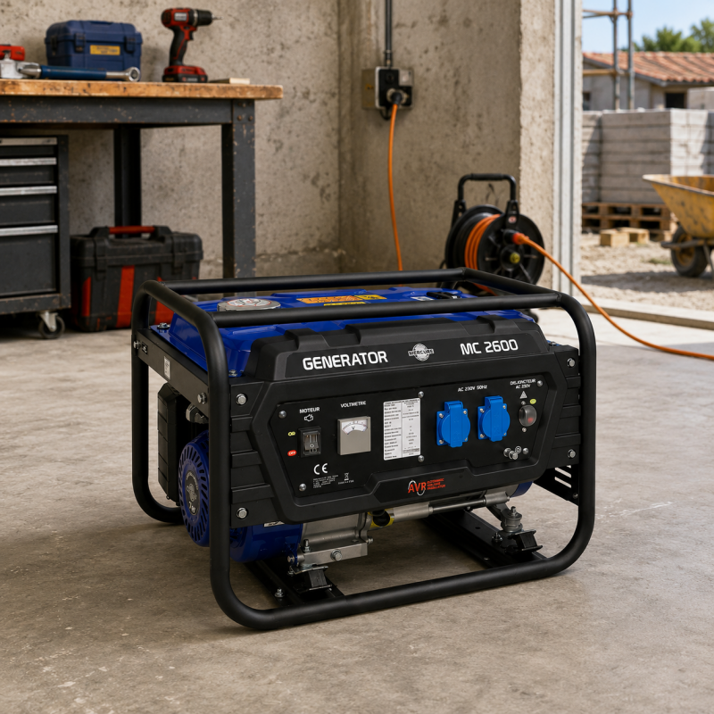 Mecafer Groupe Electrogene Essence Portable 7 HP Sonore 95 dB(A), Mecafer Kobleo