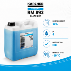 Karcher Agent de Sechage VehiclePro Klear Dry RM 893 Bidon 10 L, Karcher Kobleo