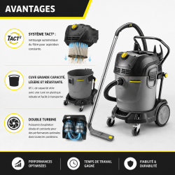 Karcher Aspirateur Eau et Poussieres NT 65 2 Tact2, max. 2760 W, Karcher Kobleo