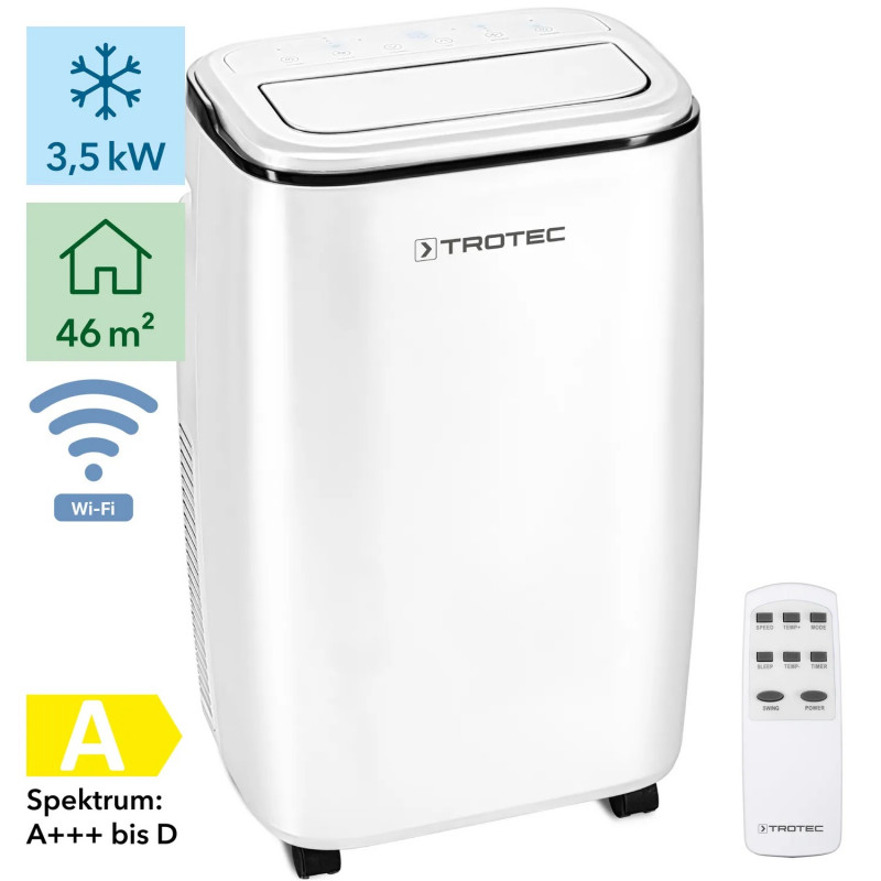 Sovelor Climatiseur mobile WiFi SOVELOR PAC3501S 3,5 kW - 12000 BTU - 46 m² Kobleo