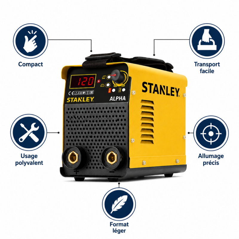 Mecafer Poste a Souder Inverter MMA 120A TIG Lift Electrodes 3.25 mm, Mecafer Kobleo