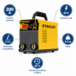 Mecafer Poste a Souder Inverter MMA et TIG Lift 200A Electrodes 5 mm, Mecafer Kobleo