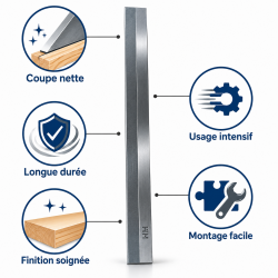 Leman Fer Degauchisseuse HM 410x30x3.0 mm LEMAN Kobleo