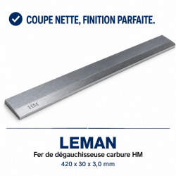 Leman Fer Degauchisseuse HM 420x30x3.0 mm LEMAN Kobleo