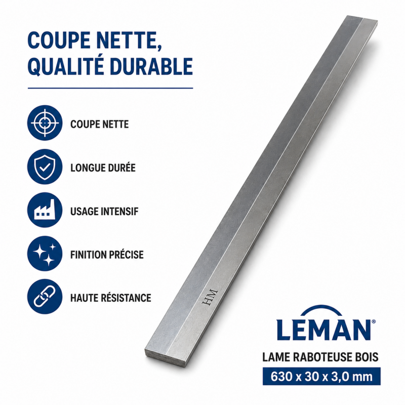 Leman Fer Degauchisseuse HM 630x30x3.0 mm LEMAN Kobleo