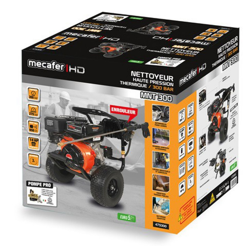 Nettoyeur Haute Pression Thermique 4 temps OVH 420cc 14 CV, Mecafer