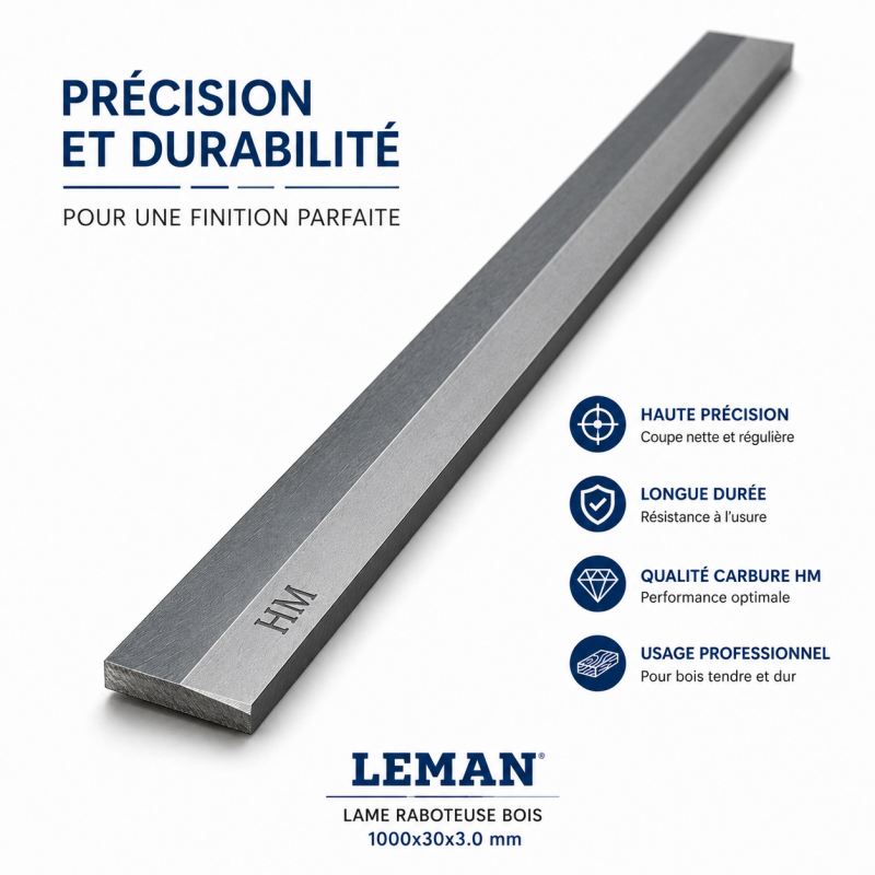 Leman Fer Degauchisseuse HM 1000x30x3.0 mm LEMAN Kobleo