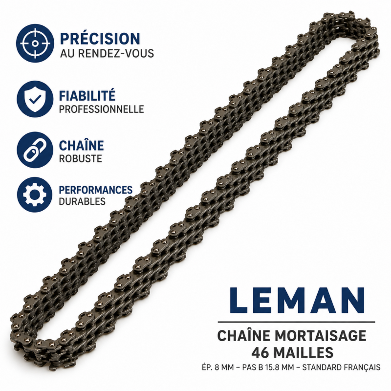 Leman Chaine Mortaisage 46 Mail. Ep. 8 LEMAN Kobleo