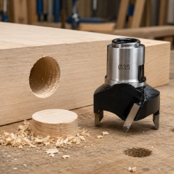 Leman Tete de Meche a Bois HM D. 70 mm avec Filetage Pro, Leman Kobleo